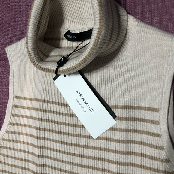 Karen Millen Sleeveless Cowl Neck Sweeter - Picture 5 of 7